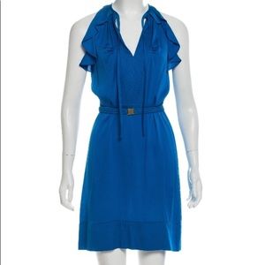 Diane von Furstenberg (DVF) blue silk shift dress